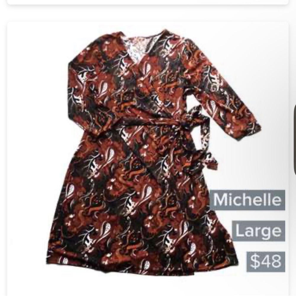 Large LLR Michelle Wrap Dress